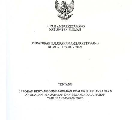 Laporan Realisasi APBKAL TA 2023
